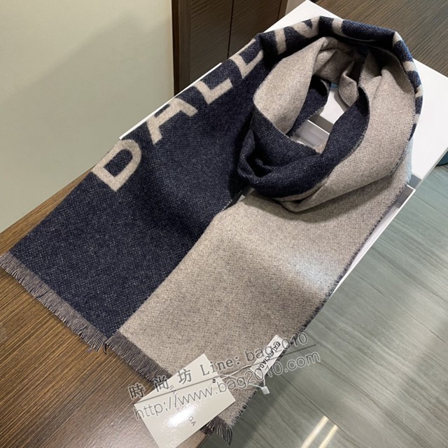 balenciaga經典字母雙面羊絨圍巾 巴黎世家秋冬保暖圍巾披肩  mmj1498